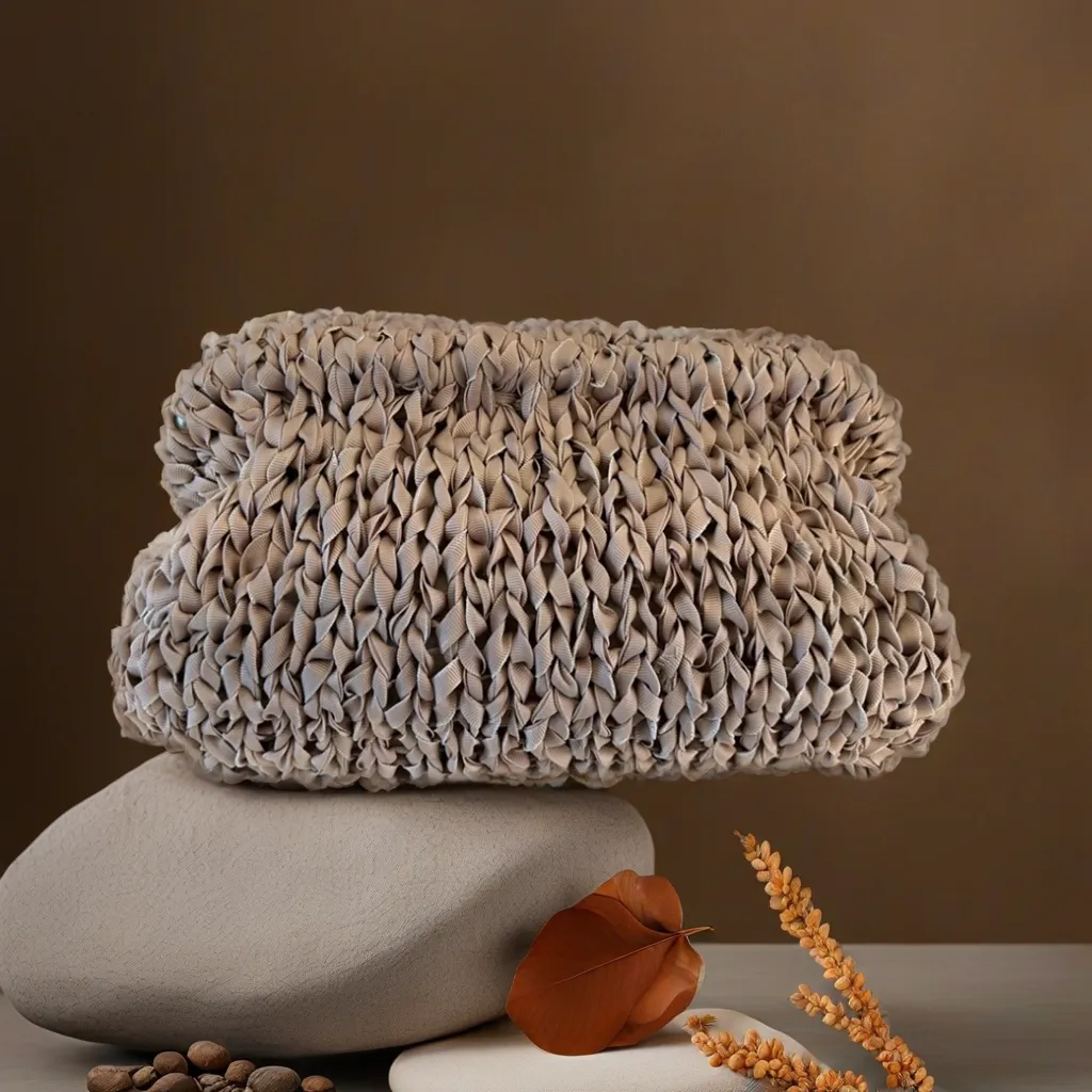 Strikkekit - beige rose